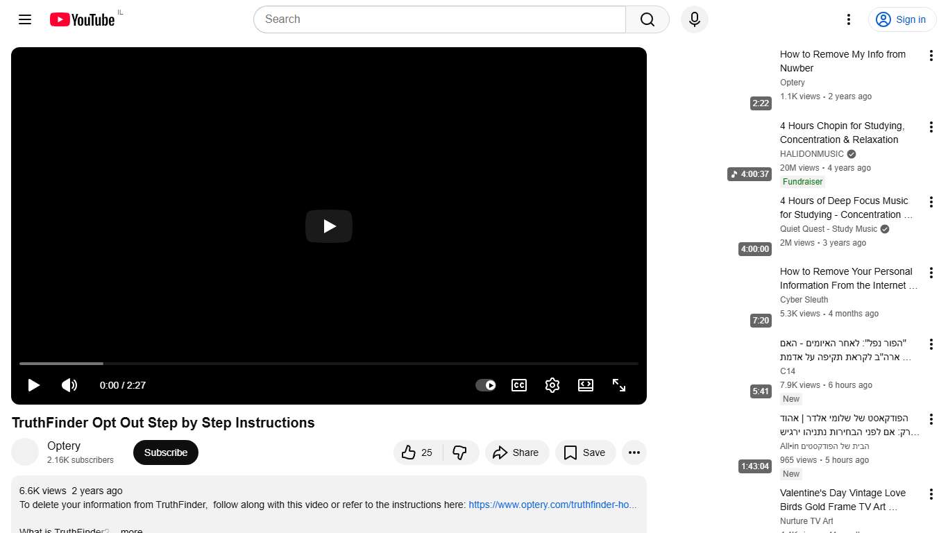 TruthFinder Opt Out Step by Step Instructions - YouTube