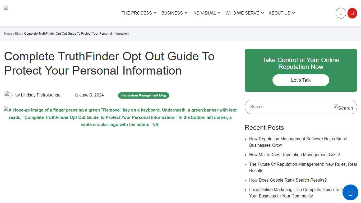 Your Complete Truth Finder Opt Out Guide - NetReputation